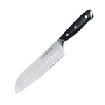 MASTERPAN Essential Chef’s Knife Bundle - 8" Chef’s Knife, 8" Slicer Knife & 7" Santoku Knife - Stainless Steel Blades with Protective Covers