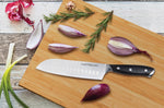 MASTERPAN Santoku Knife With Stainless Steel blade & Cover, 7" (18cm)