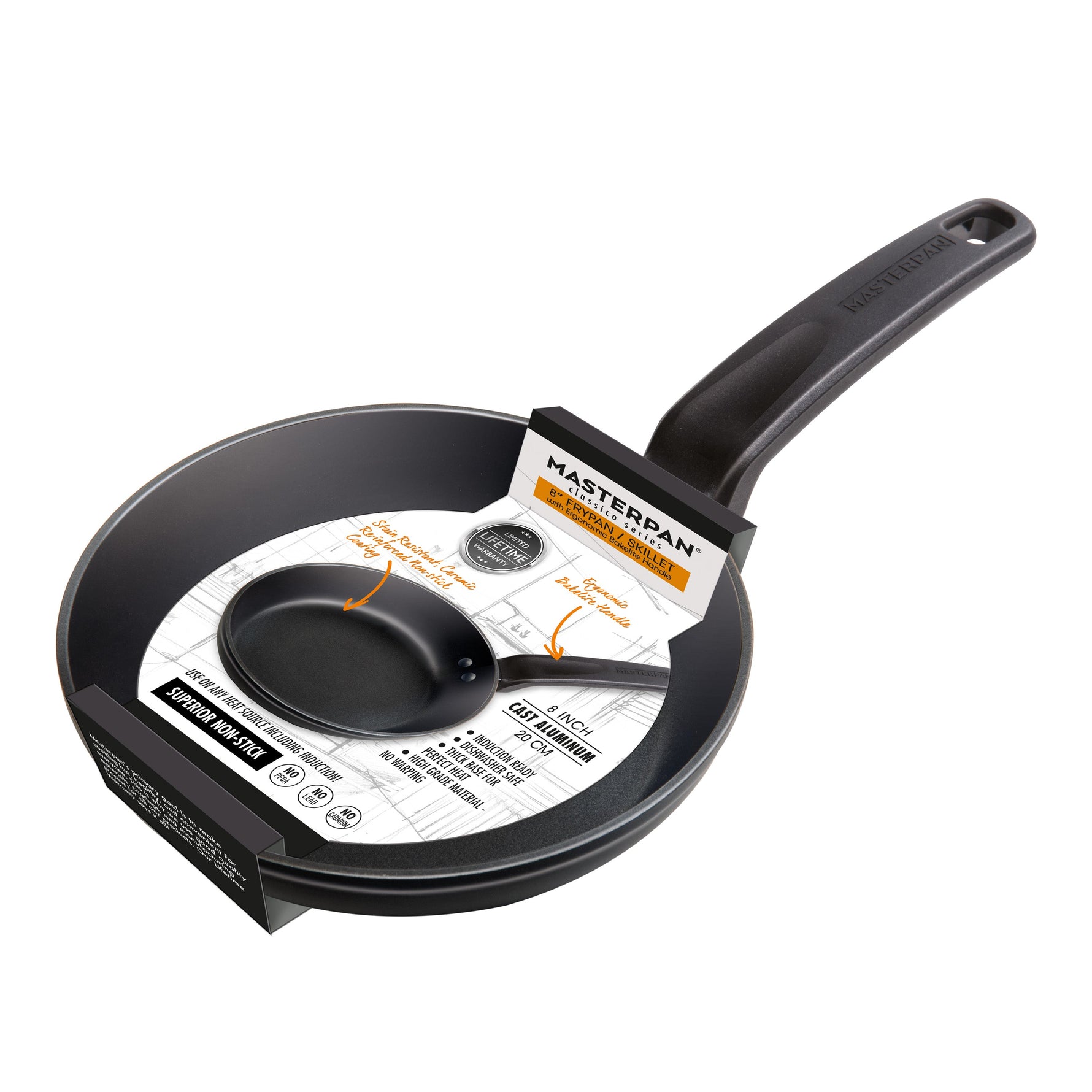 MASTERPAN Nonstick Frypan & Skillet, 8