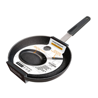 3-PACK CHEFS BUNDLE - 8"+ 9.5"+11" FRY PAN SET, WITH STAINLESS STEEL HANDLE, SILICONE HANDLE COVER, CAST ALUMINUM WITH SWISS BRAND ILAG GRANITEC NON-STICK