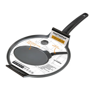 3 PACK BUNDLE - 11" CREPE PAN + 8" FRY PAN + 9.5" FRY PAN, WITH BAKELITE HANDLE, CAST ALUMINUM WITH SUPERIOR CERAMIC PTFE FREE NON-STICK
