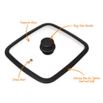 MASTERPAN Tempered Glass Lid, Fits Our 11x11" Pans (28cm)