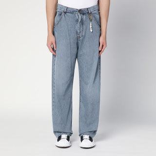 Wide-leg Donte Blue Washed Jeans