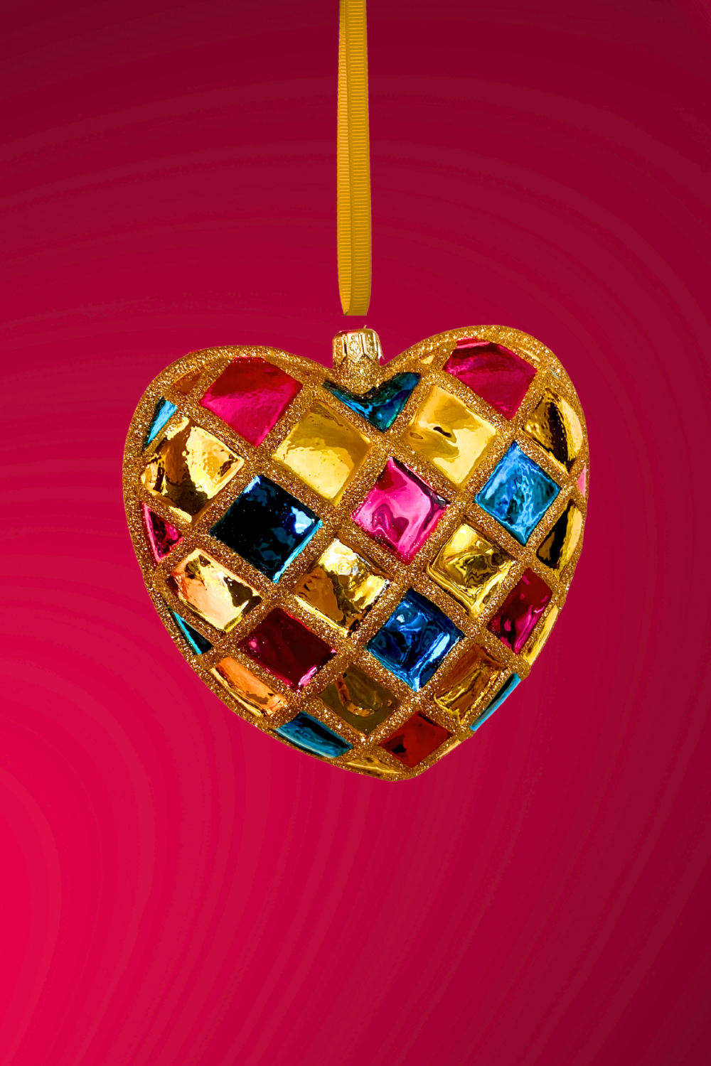 D'Amour Heart Polish Glass Ornament