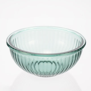 Borosilicate Glass Mixing Bowl Set- Diamond Blue (W/ Handle)