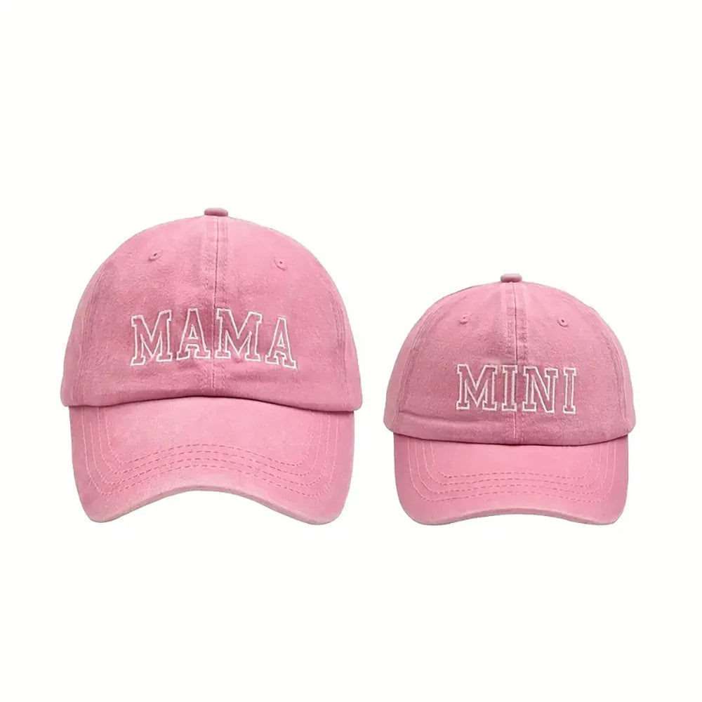 Mama And Mini Embroidered Hat Set