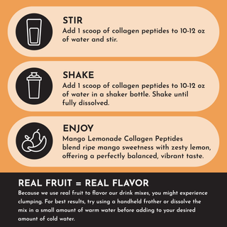 Mango Lemonade Collagen Peptides - By Baano