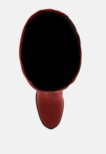 Maple Faux Suede Long Boots