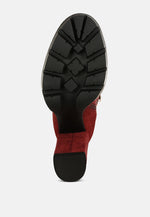 Maple Faux Suede Long Boots