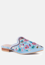 Marcella Embroidered Mules