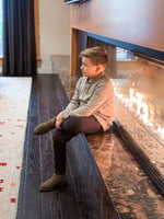 Marco- Olive Suede Boy Chelsea Boots