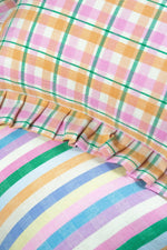 Marguerite Ruffle Plaid Pillow
