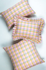 Marguerite Ruffle Plaid Pillow