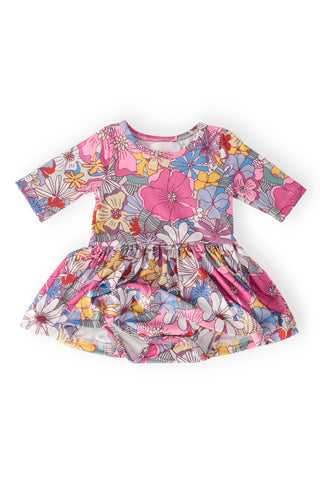 Mauve What's Up Buttercup Twirl Bodysuit - By Baano