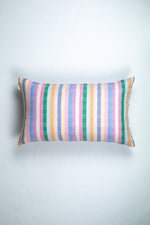 Maxine Ruffle Rainbow Stripe Pillow