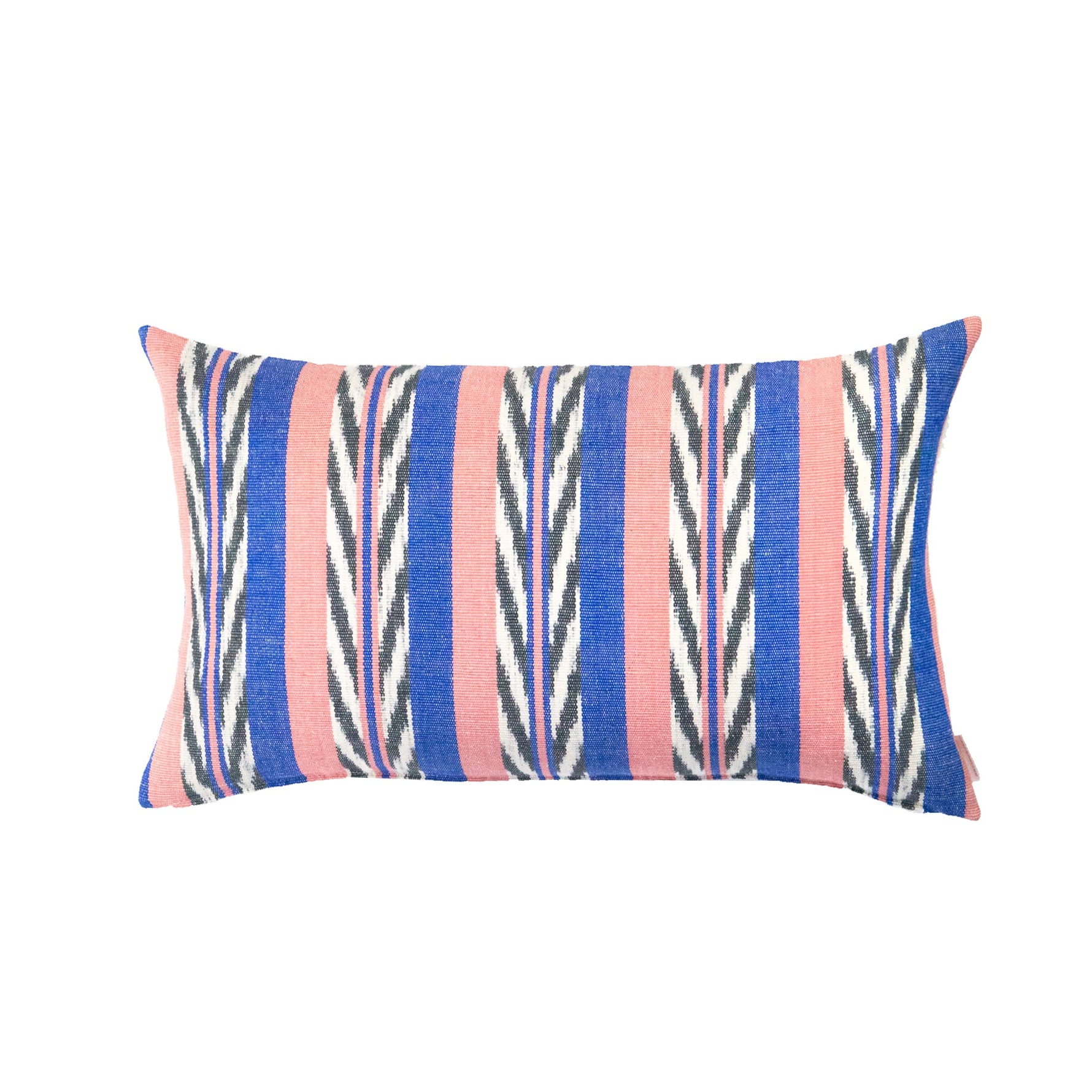 Maya Jaspe Blue & Coral Pillow