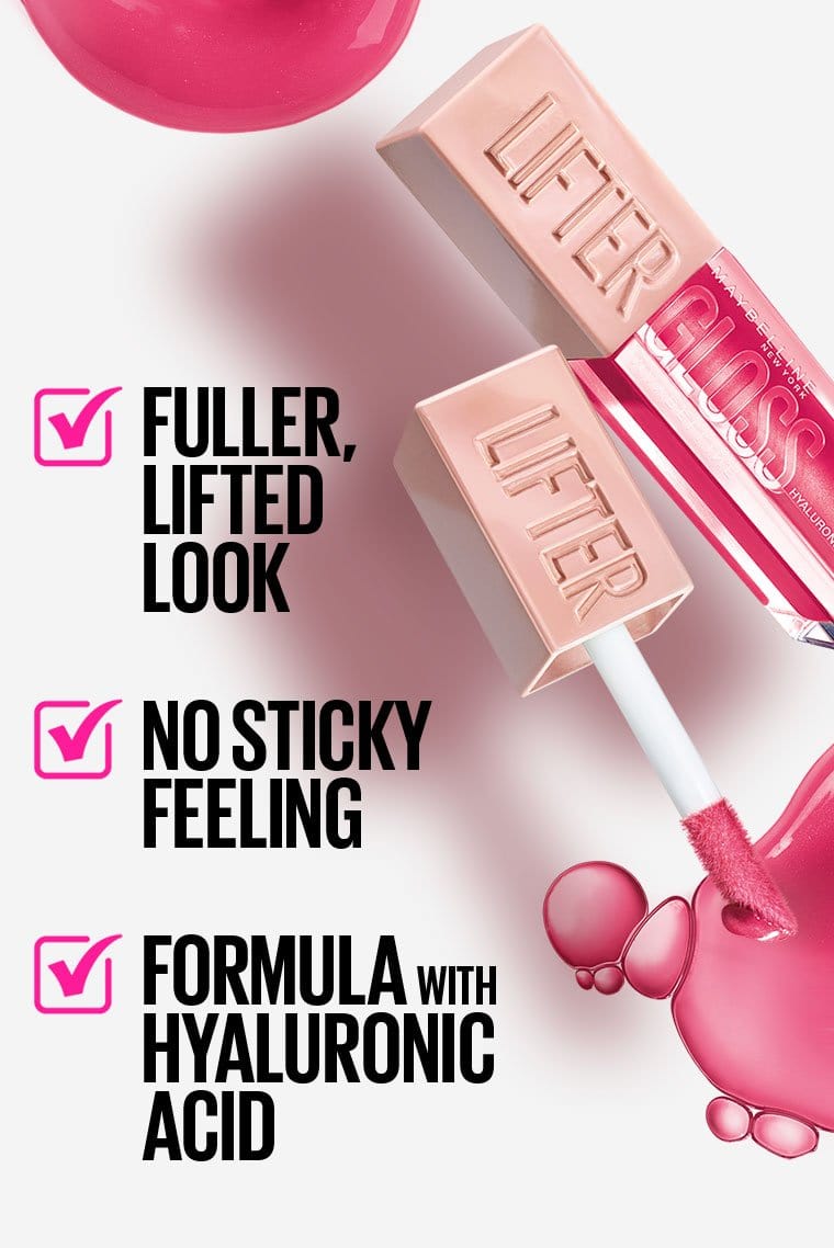 Maybelline New York Lifter Gloss Moisturizing Lip Gloss -24 Bubblegum - By Baano