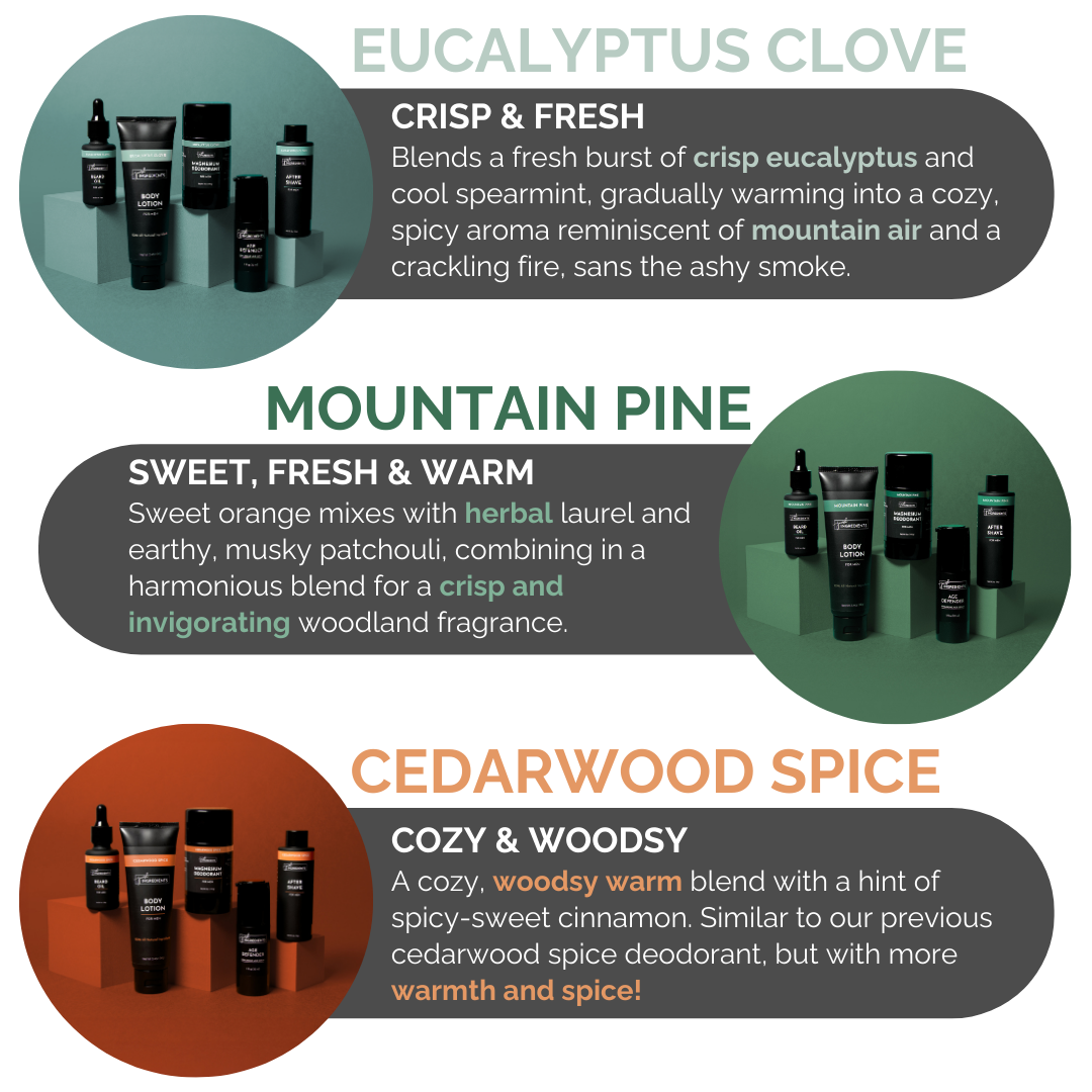 Mountain Pine Deodorant Just Ingredients