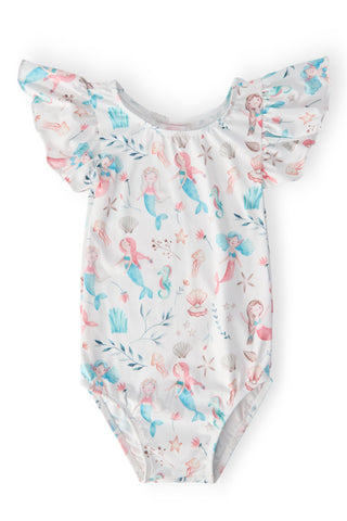 Mermaid Friends S/S Flutter Sleeve Leotard