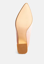 Harlow Metallic Accent Block Heel Pumps London Rag International