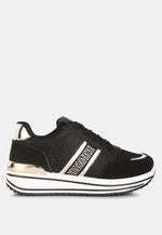 Mailys Metallic Panel Platform Sneakers