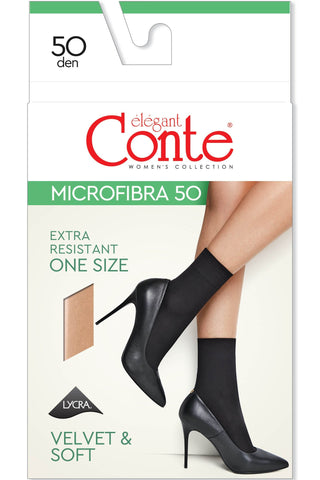 Socks Conte Microfibra 50 Den (1 pair) - By Baano