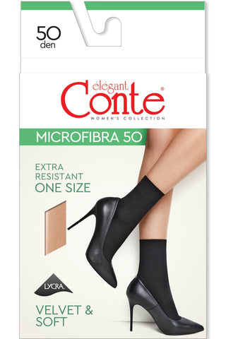 Socks Conte Microfibra 50 Den (1 pair) - By Baano