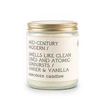 Mid-century Modern (Amber & Vanilla) Candle