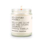 Mid-century Modern (Amber & Vanilla) Candle