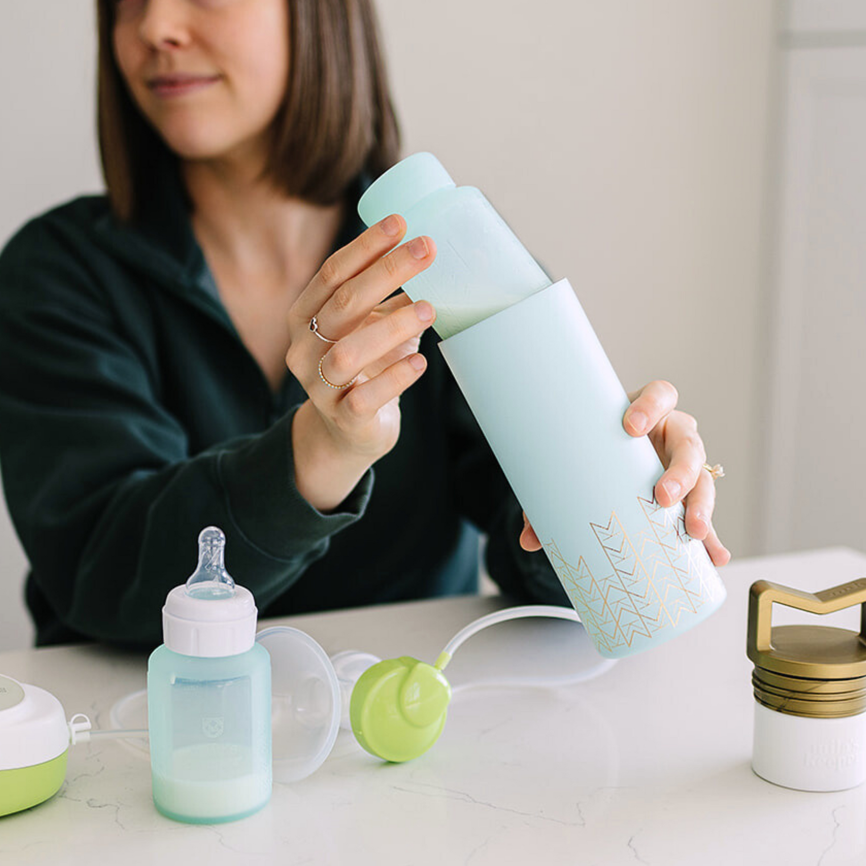 Silicone Breast Milk Storage Bottles