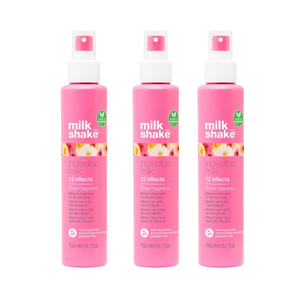 Milk_shake Incredible Milk Flower 12 Action Leave-In Conditioner 150 ml -3 Pack - By Baano