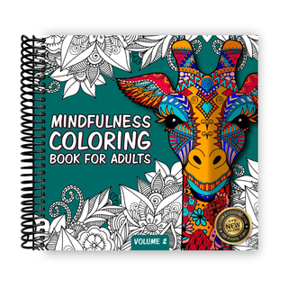 Mindfulness Coloring Book For Adults: For Mindful People | Feel the Zen With Stress Relieving Designs Animals, Mandalas, Zentangle Nature Art (Spiral Bound) - By Baano