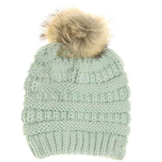 Baby Fur Pom C.C Beanie