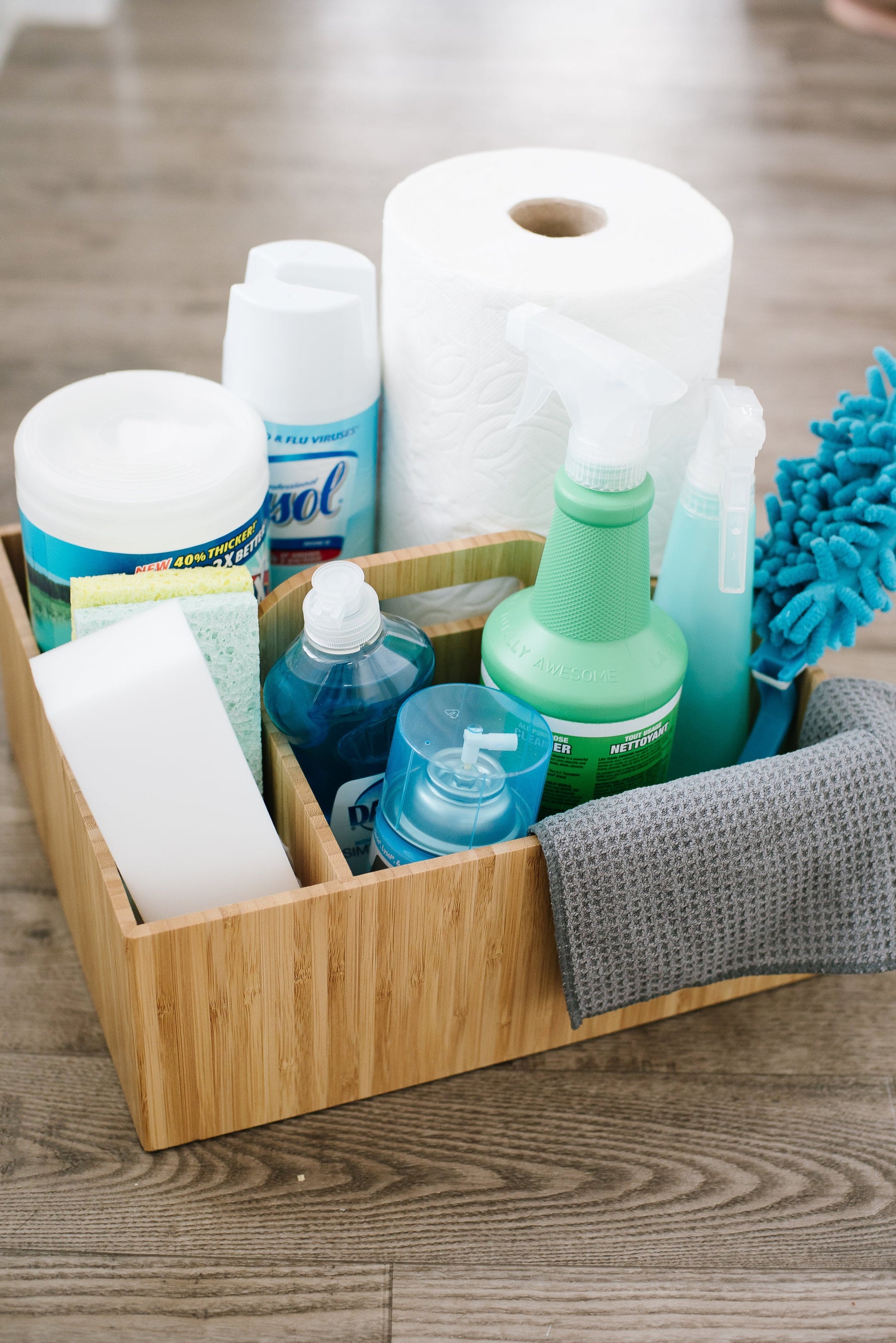 Bamboo Multi Purpose Caddy with Handle