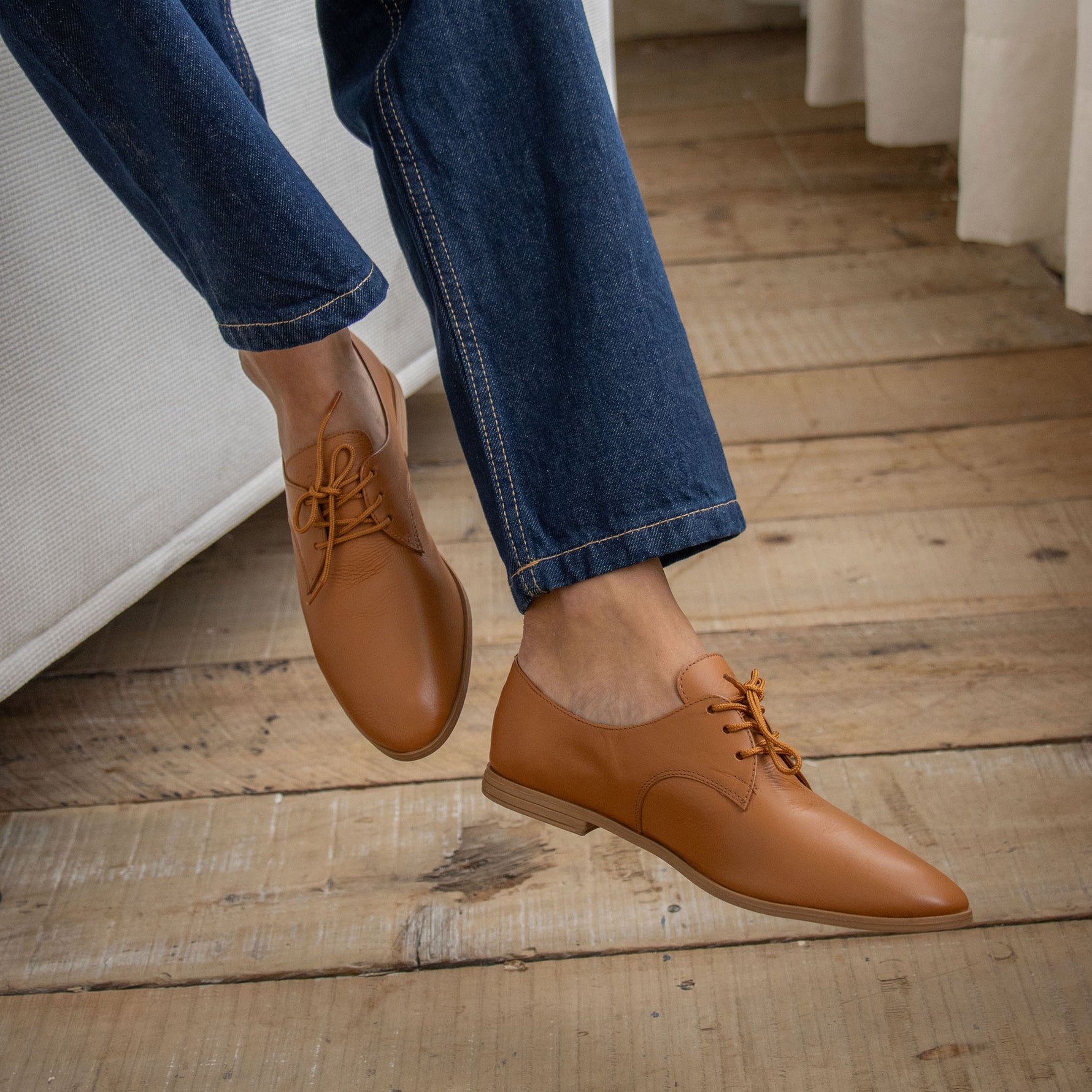 Caramel Oxfords