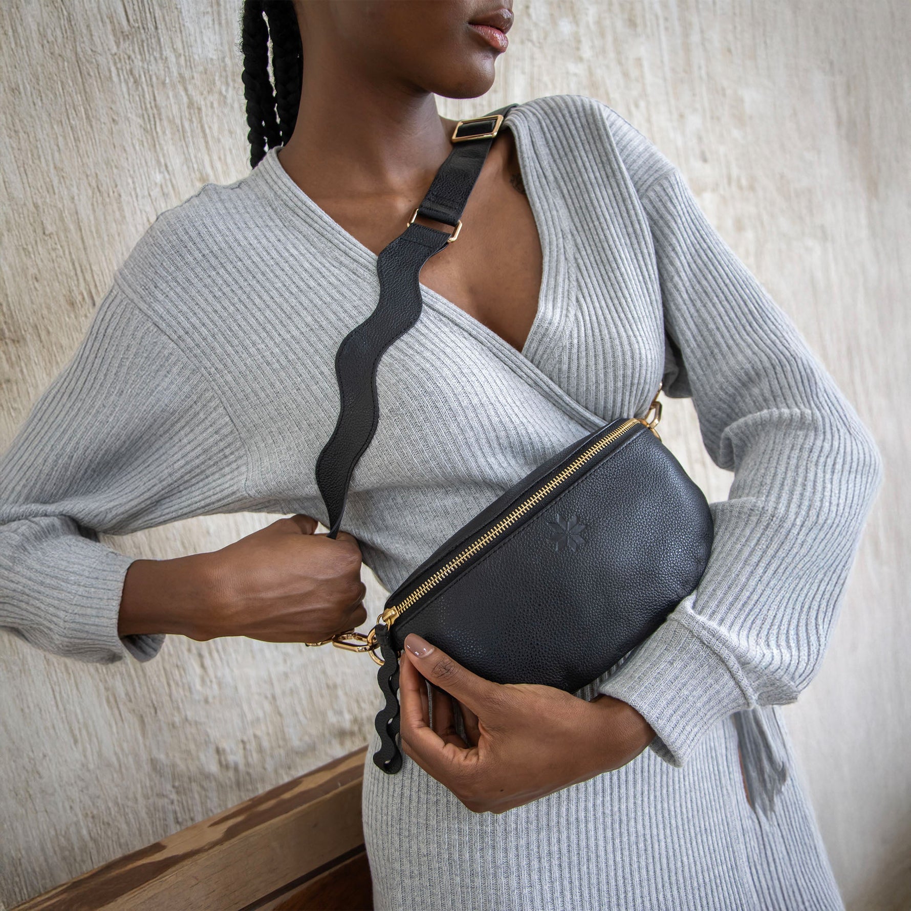 Starry Black Crossbody