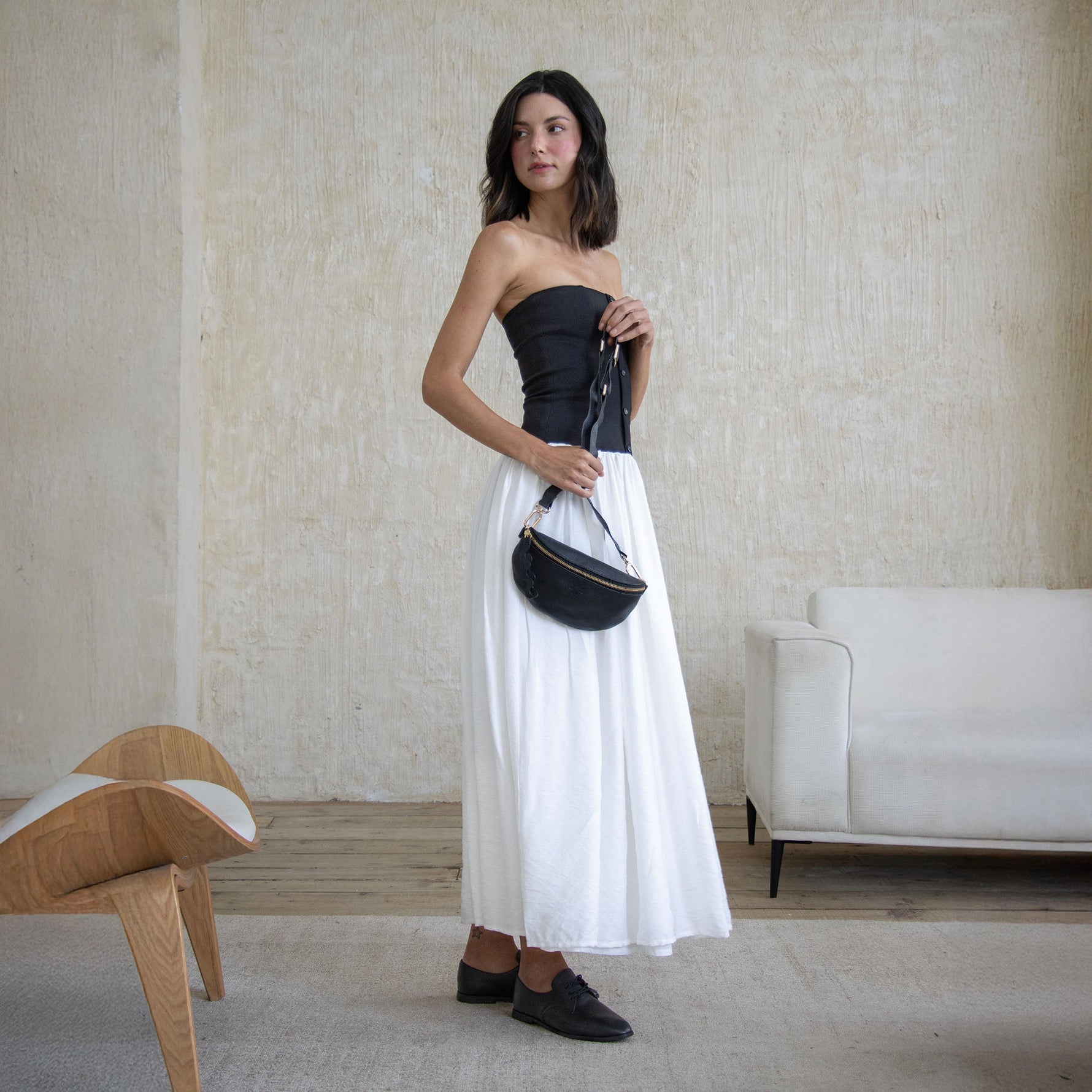 Starry Black Crossbody