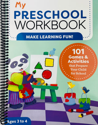 My Preschool Workbook: 101 Games & Activities that Prepare Your Child for School (Spiral Bound) - By Baano