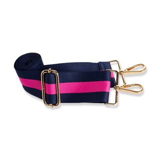 HydroBag® Handle™ - Bright Pink with Pink and Navy striped strap