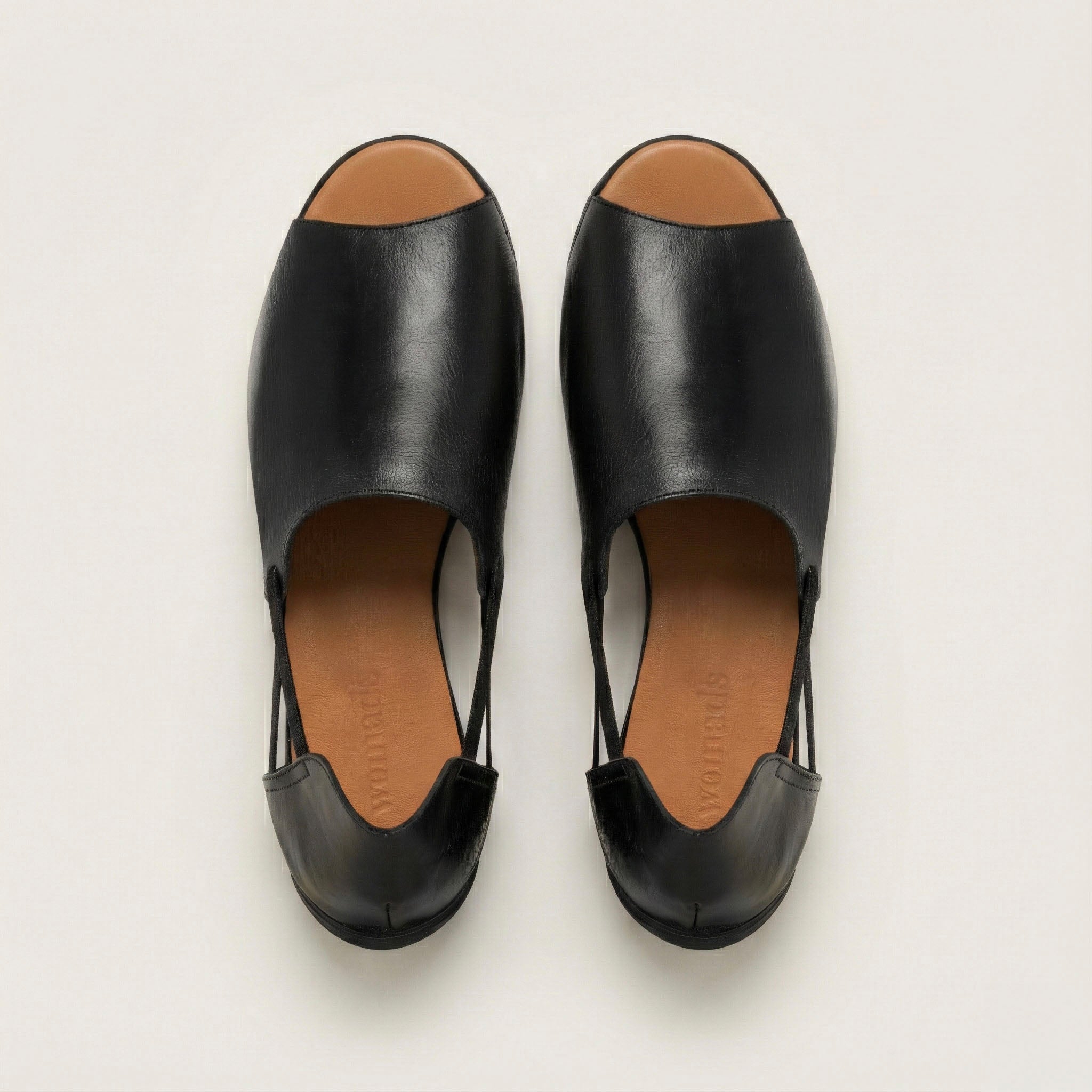 Jet Black Peep Toes