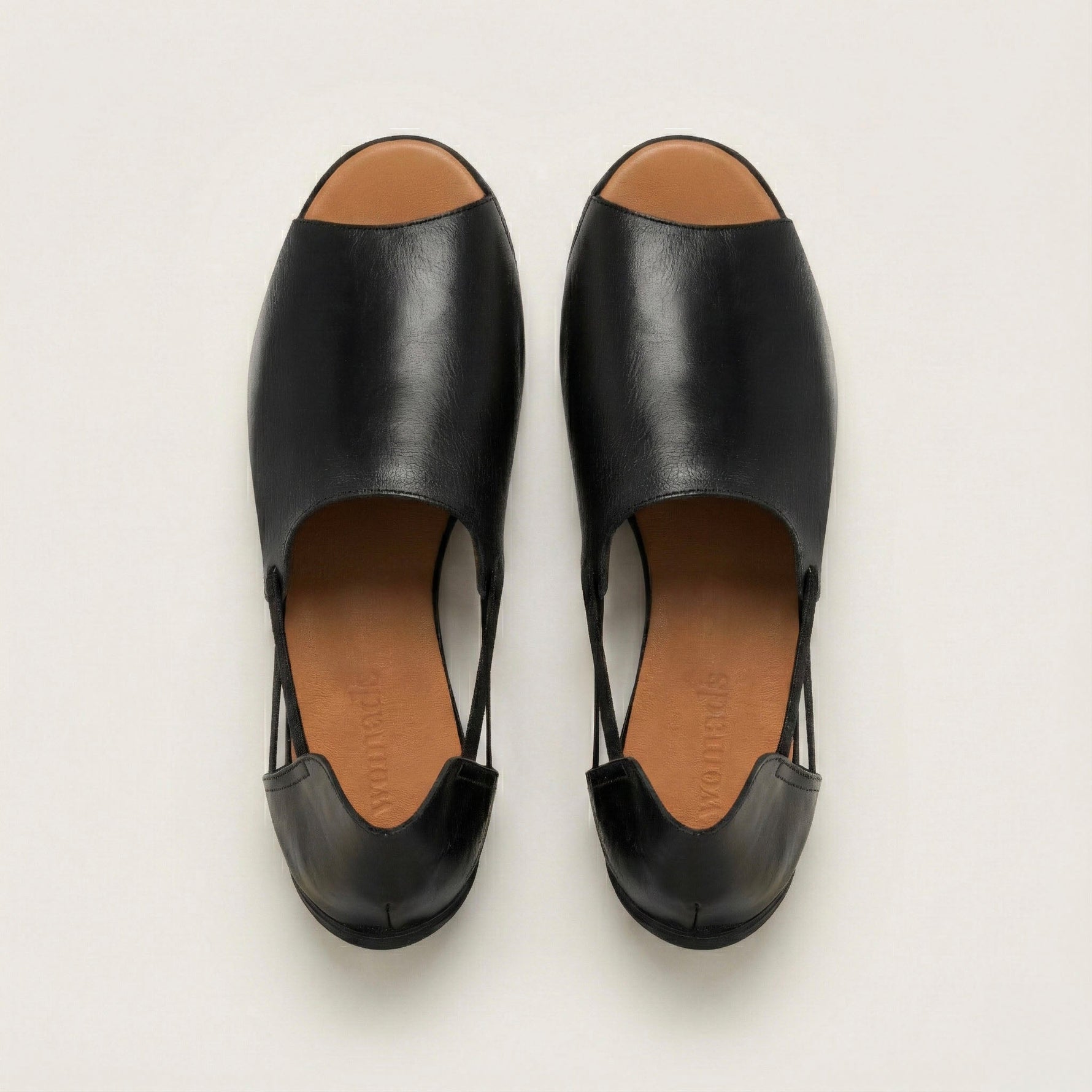 Jet Black Peep Toes