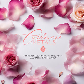Cashmere Petals (15oz Double Wick) - Notes: Rose Petals, Fragrant Iris, Soft Cashmere & White Musk - By Baano