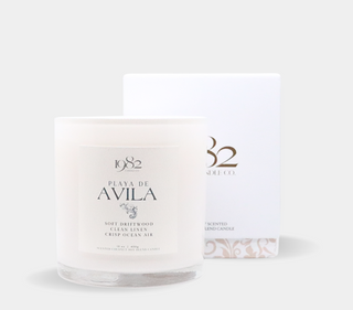 Playa De Avila (15 oz Double Wick) - Notes: Soft Driftwood, Clean Linen & Crisp Ocean Air - By Baano