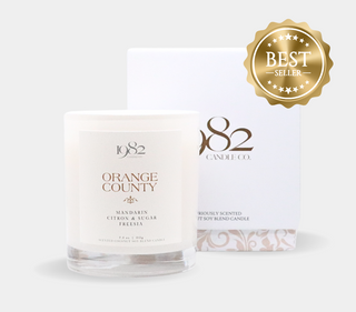 Orange County (7.5oz Single Wick) - Notes: Mandarin Oranges, Peaches, Strawberries, Citron & Sugar, Freesia - By Baano