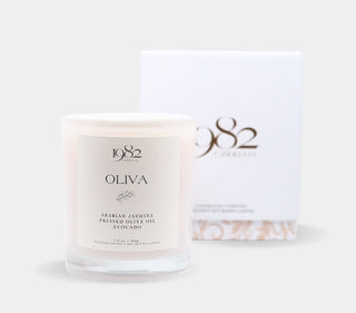 Oliva (7.5oz Single Wick) - Notes: Arabian Jasmine Blossoms, Pressed Olive Oil & Avocado - By Baano