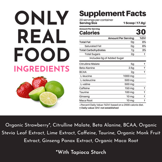 Strawberry Limeade Pre-Workout - NSF - By Baano