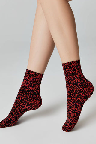 Dense Socks Conte Fantasy - "Love" Designs - By Baano