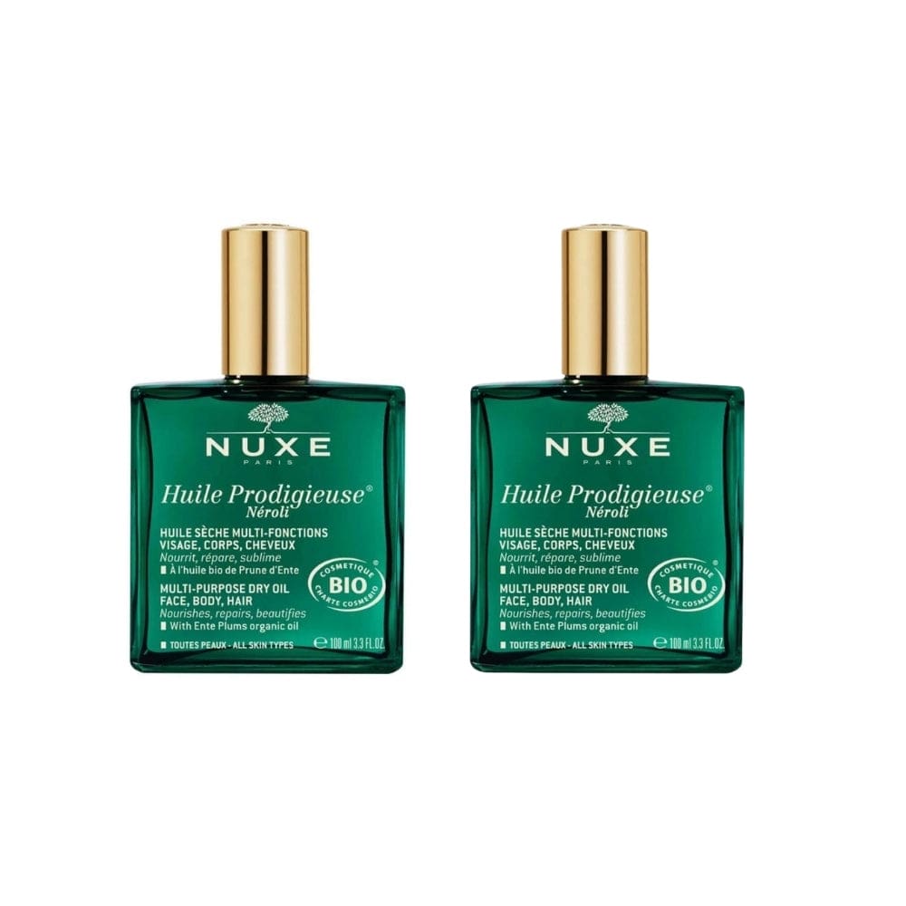 NUXE Huile Prodigieuse Neroli Multipurpose Dry Oil 100 ml 2 Pack - By Baano