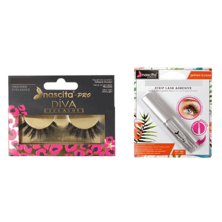 Nascita Diva False Eyelashes S 118 +Nascita Transparent False Eyelash Adhesive 5gr - 08