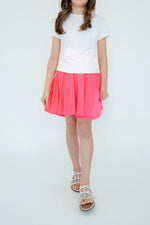 Neon Pink Twirl Skort